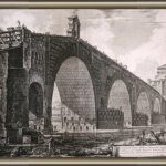 Piranesi Ponte Milvio con cornice