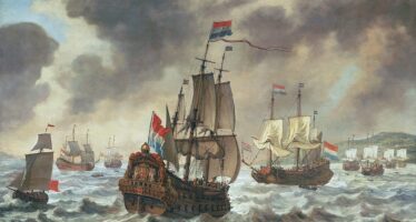La battaglia delle Dune, 1639. La flotta olandese trionfa sulle navi spagnole