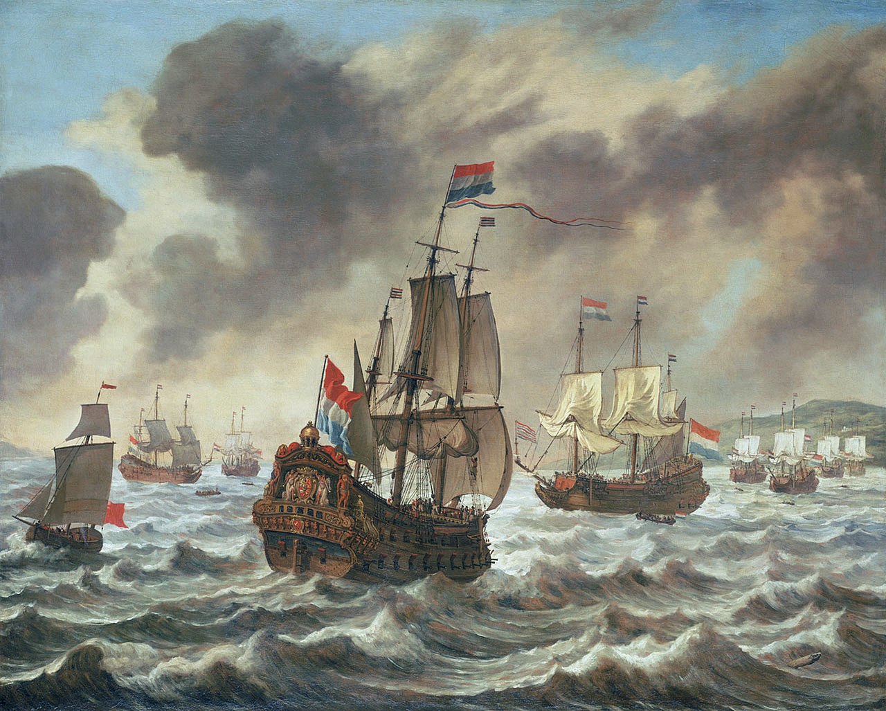 La battaglia delle Dune, 1639. La flotta olandese trionfa sulle navi