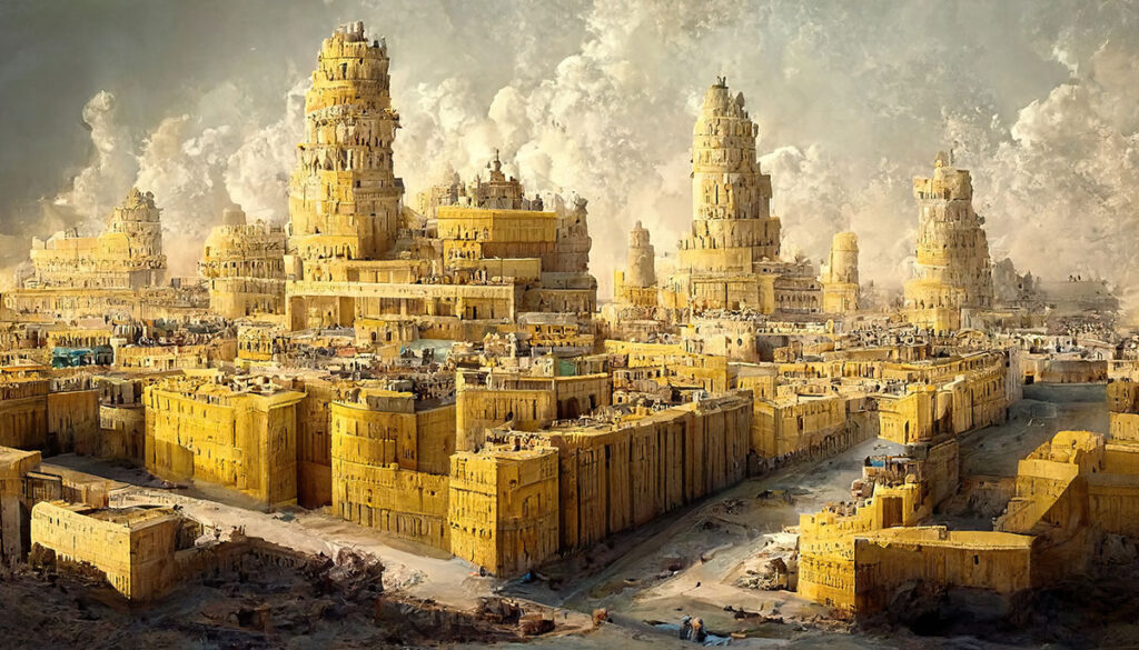 Ricostruzione della città di Babilonia