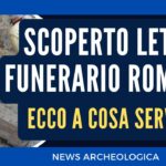 Scoperto letto funerario