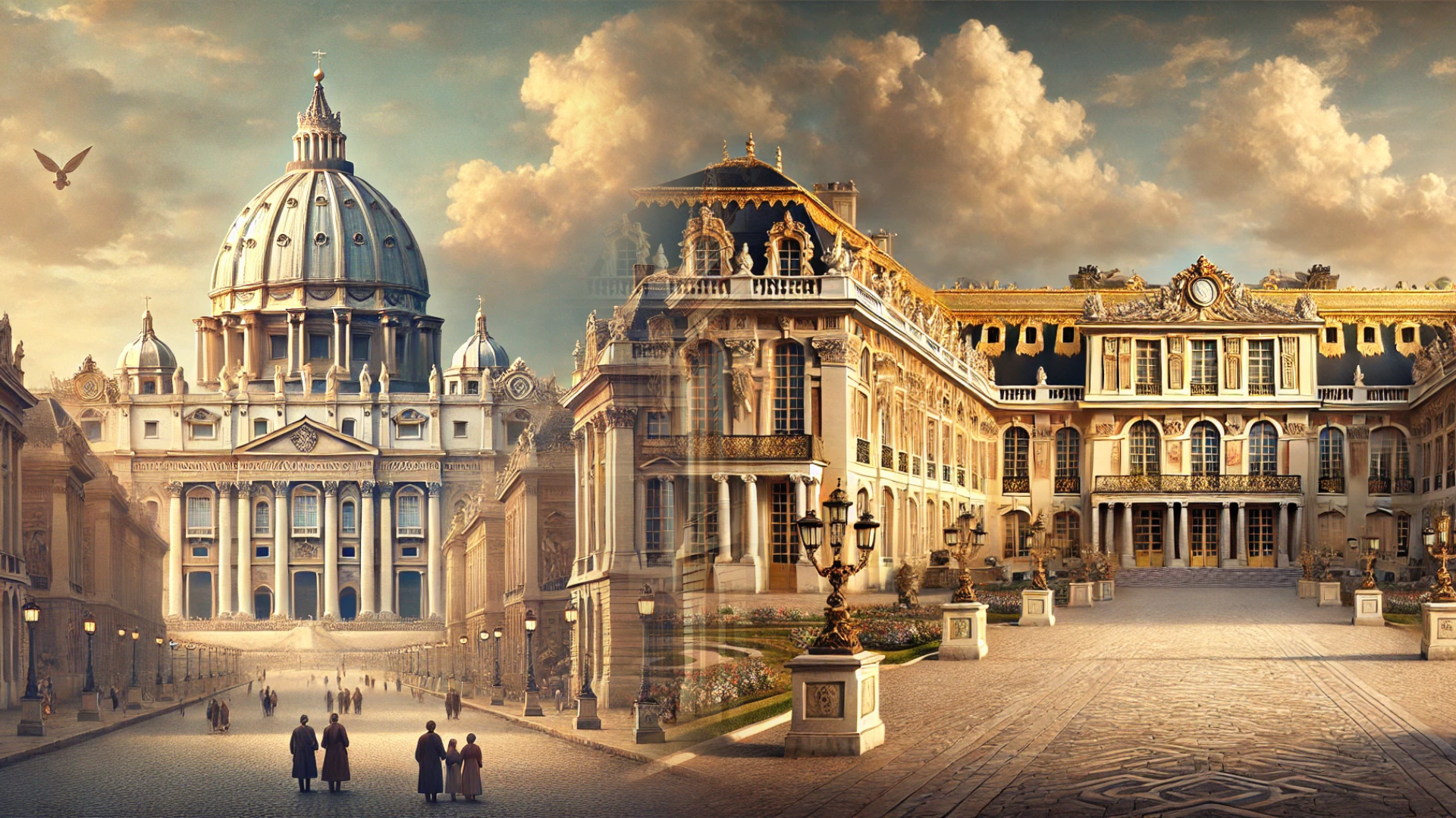 Piazza San Pietro e la Reggia Di Versailles