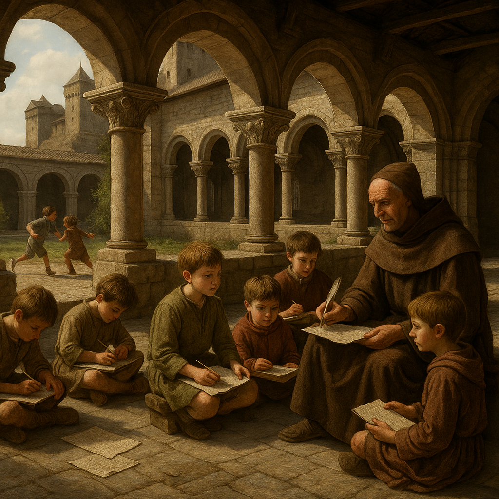 “Bambini e scuola tra castelli, monasteri e chiostri”