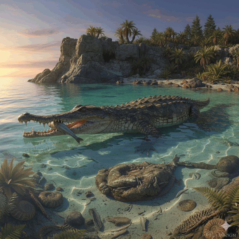 Scoperto a Lodève un fossile di coccodrillo Giurassico.