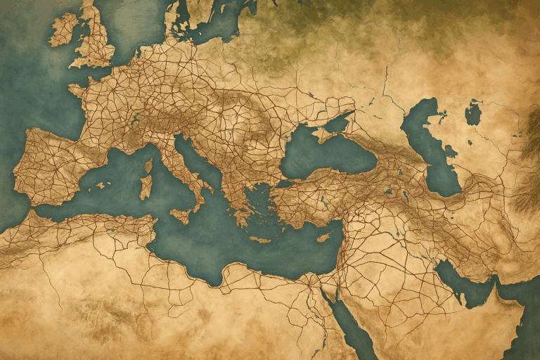 Itiner-e: Nuove Mappe Digitali Raddoppiano le Strade dell’Impero Romano.