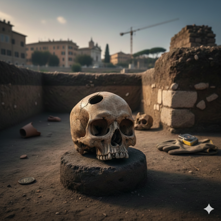 Roma: scoperte monumentali e vasche sacre negli scavi di Pietralata