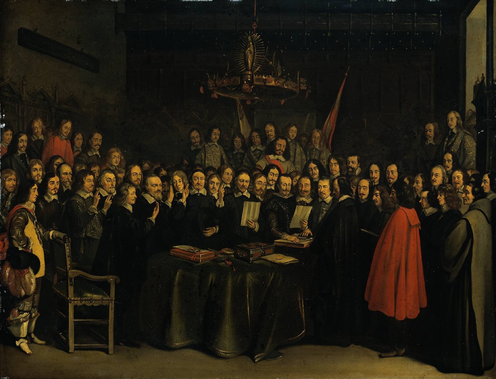 Pace di Vestfalia: il giuramento della pace di Münster del 1648, dipinto da Gerard ter Borch