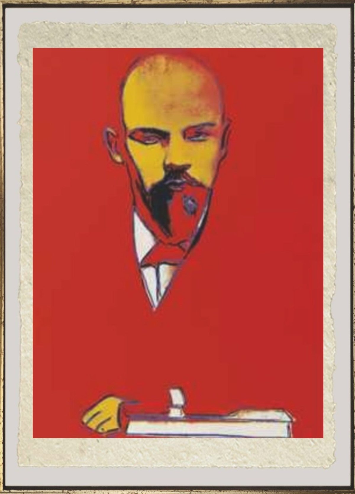 Stampa d'arte di Lenin Rosso di Andy Warhol, Trizio Editore